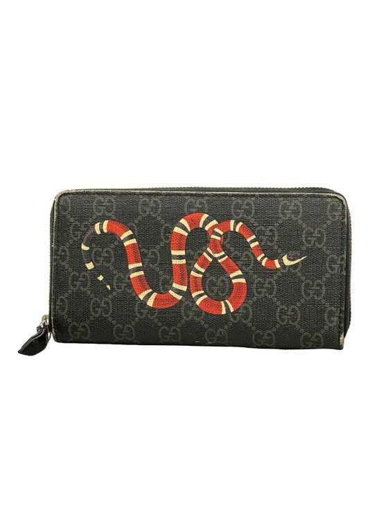 Gucci Other - Gucci Wallet GG Supreme Black Silver